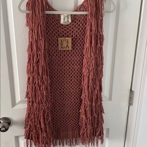 Women’s fringe vest
